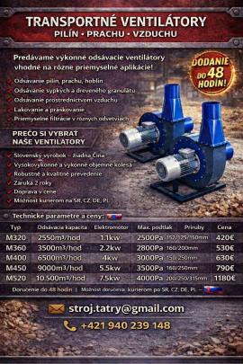 Засмукващо устройство Transportné ventilátory  |  Сушилни, климатизация | Дървообработващи машини | Juraj polovka šneky výroba 